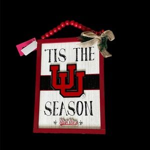 FOCO NWT Utah Utes Tis the Season sign
